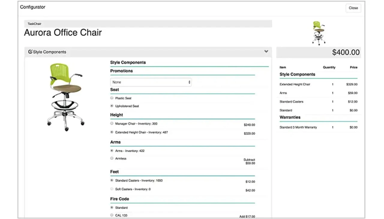 Sterling Configure Price