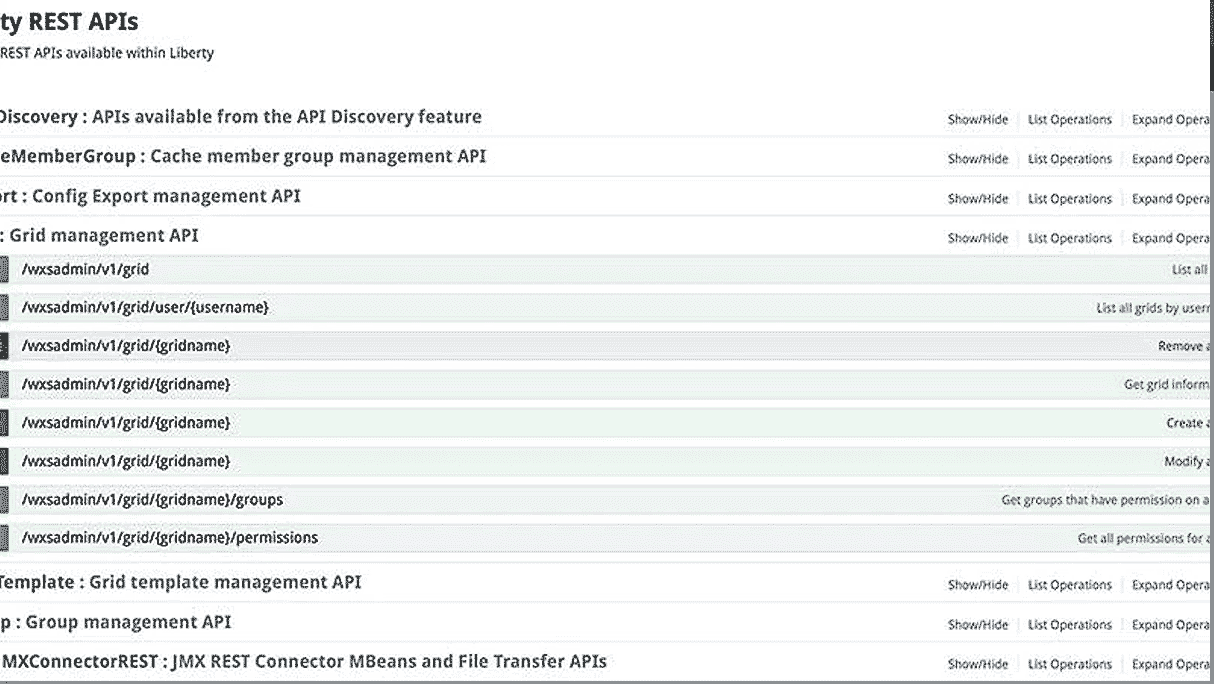 Administration REST APIs